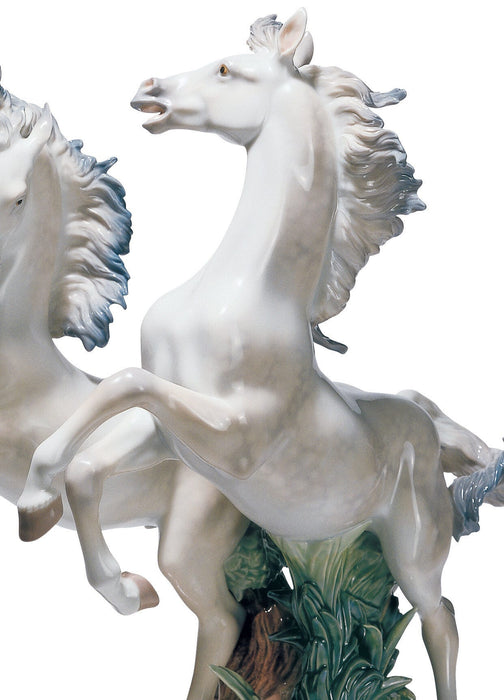 Scultura Cavalli Liberi come il vento. Edizione limitata