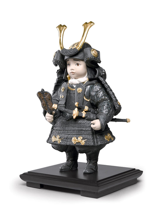 Figurina Bambino Samurai. Lustro oro