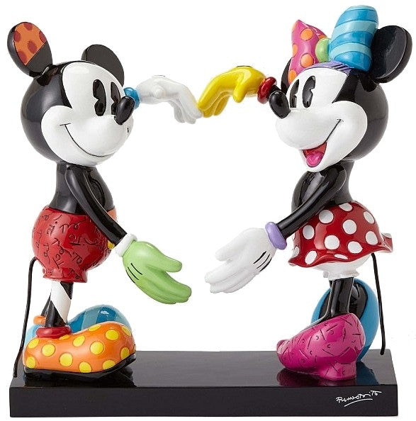 Statuetta Topolino E Minnie Formano Un Cuore Disney Britto