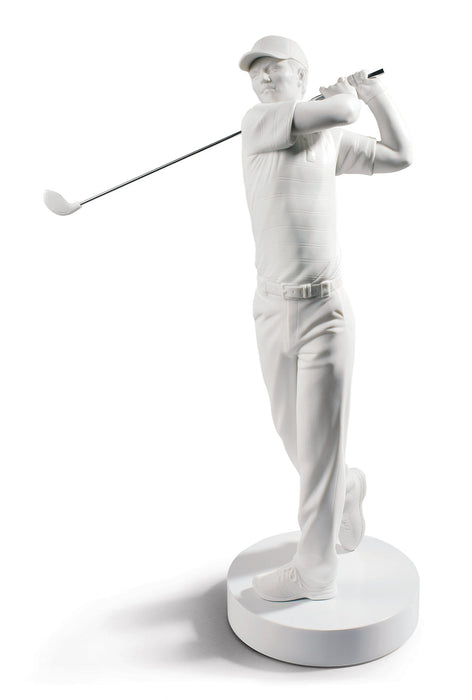 Figurina Campione di golf. Bianco