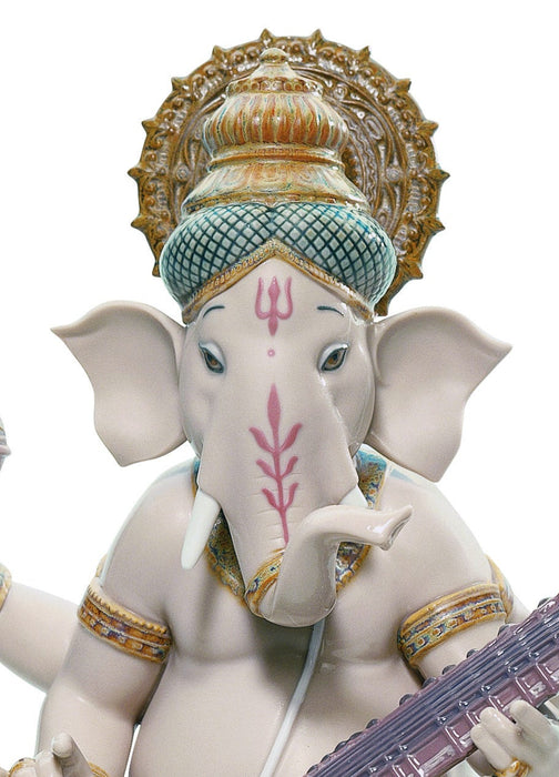 Figurina Ganesha con veena