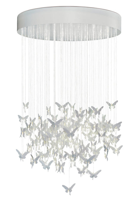 Chandelier Niagara 1,35m-bianco (CE/UK)