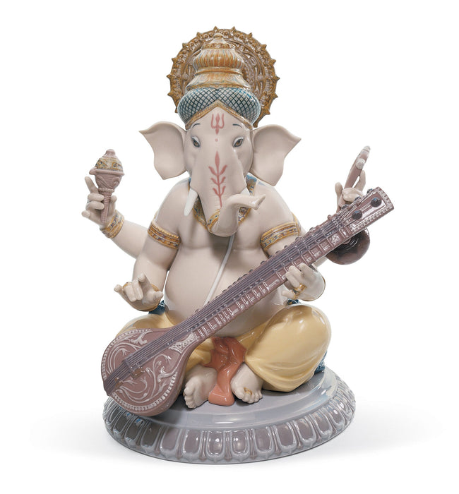 Figurina Ganesha con veena