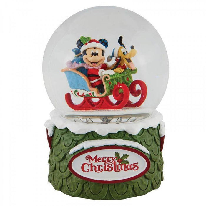 Palla di neve Topolino e Pluto 16,5 cm Disney Traditions