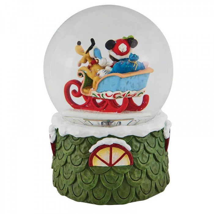 Palla di neve Topolino e Pluto 16,5 cm Disney Traditions