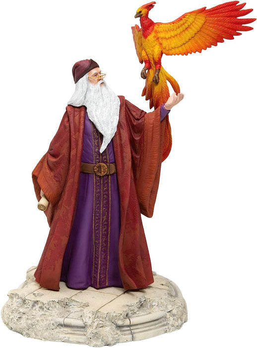 Wizard World of Harry Potter Dumbledore con Fawkes Figurine, 10 Inch, Multicolor