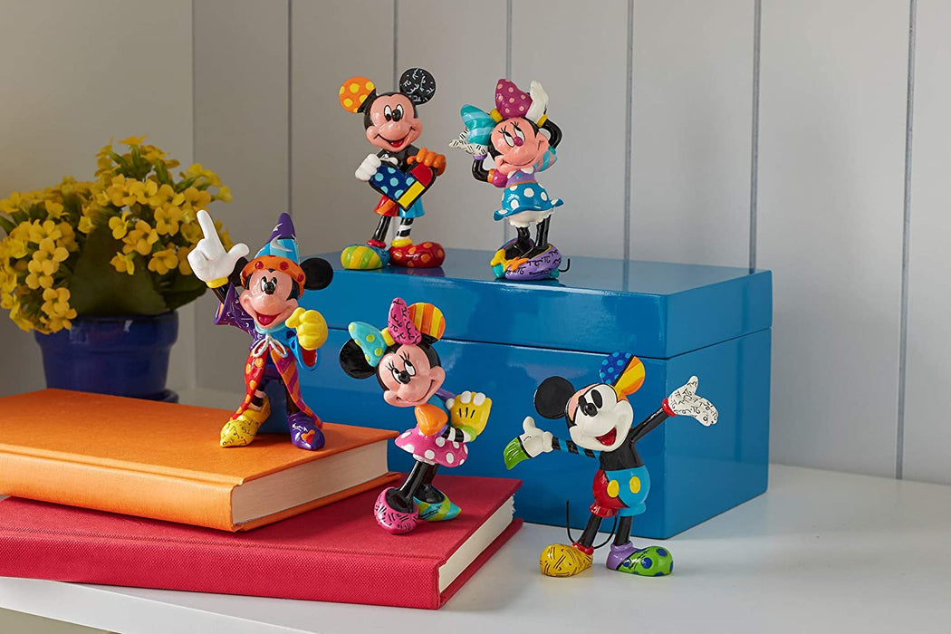 Disney Traditions Topolino con il Cuore Minifigurina, Resina, Multicolore, 4 x 4 x 10 cm