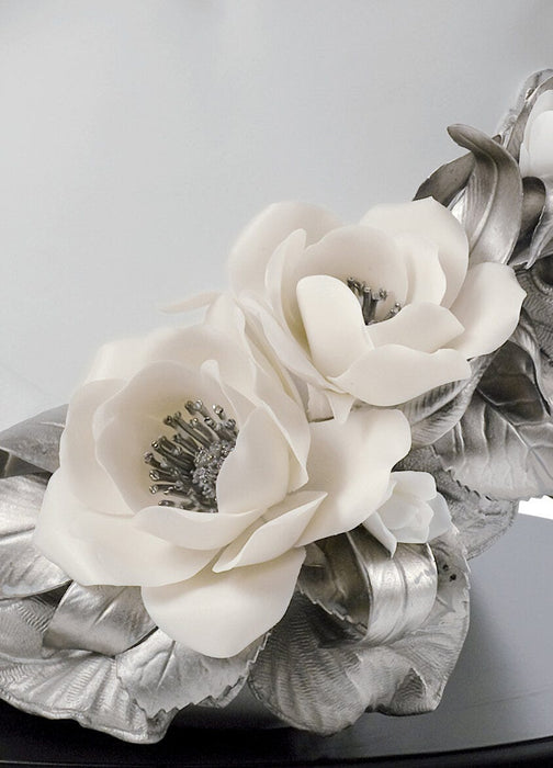 Scultura Fantasia di Carnevale. Edizione limitata. Lustro argento