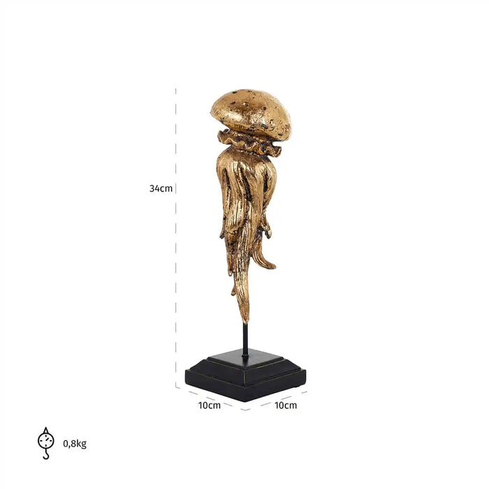 Statua con supporto Jellyfish Djelly (Oro)