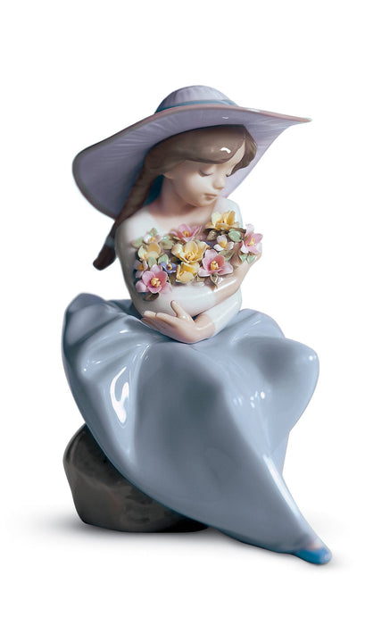 Figurina Bimba con fiori