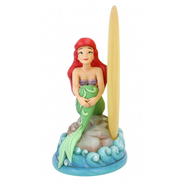 ARIEL SULLA SUA ROCCIA CON LUNA LUMINOSA - DISNEY TRADITIONS