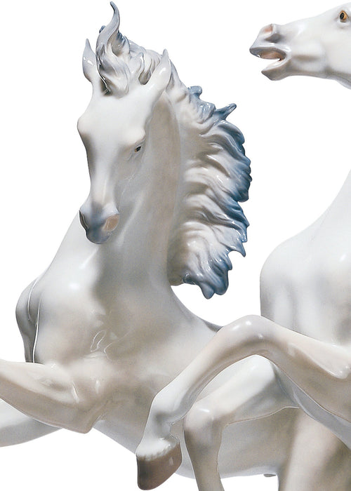 Scultura Cavalli Liberi come il vento. Edizione limitata