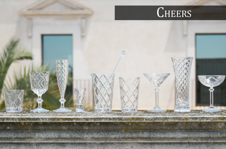 BACI MILANO BICCHIERI FLUTE COLLEZIONE CHEERS 6 PEZZI