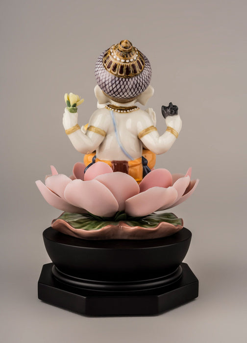 Figurina Ganesha con loto